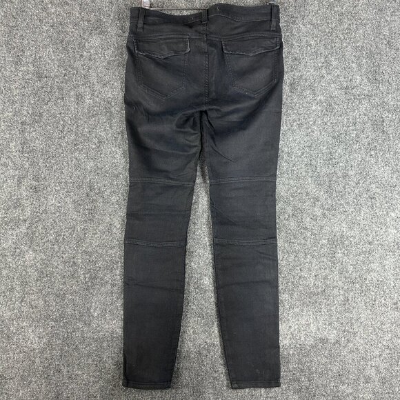 J Brand Pants Womens 4 Stealth Pant Black Cotton Stretch Zip Pockets Zip Ankle - Picture 7 of 9